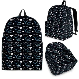 #NurseLife Heart Stethoscope Backpack