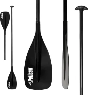 Pelican - Maelstorm Paddle 2 in 1 for Stand Up Paddle Board and Kayak - Convertible Paddle from 191 to 229 cm (75" - 90"),Black