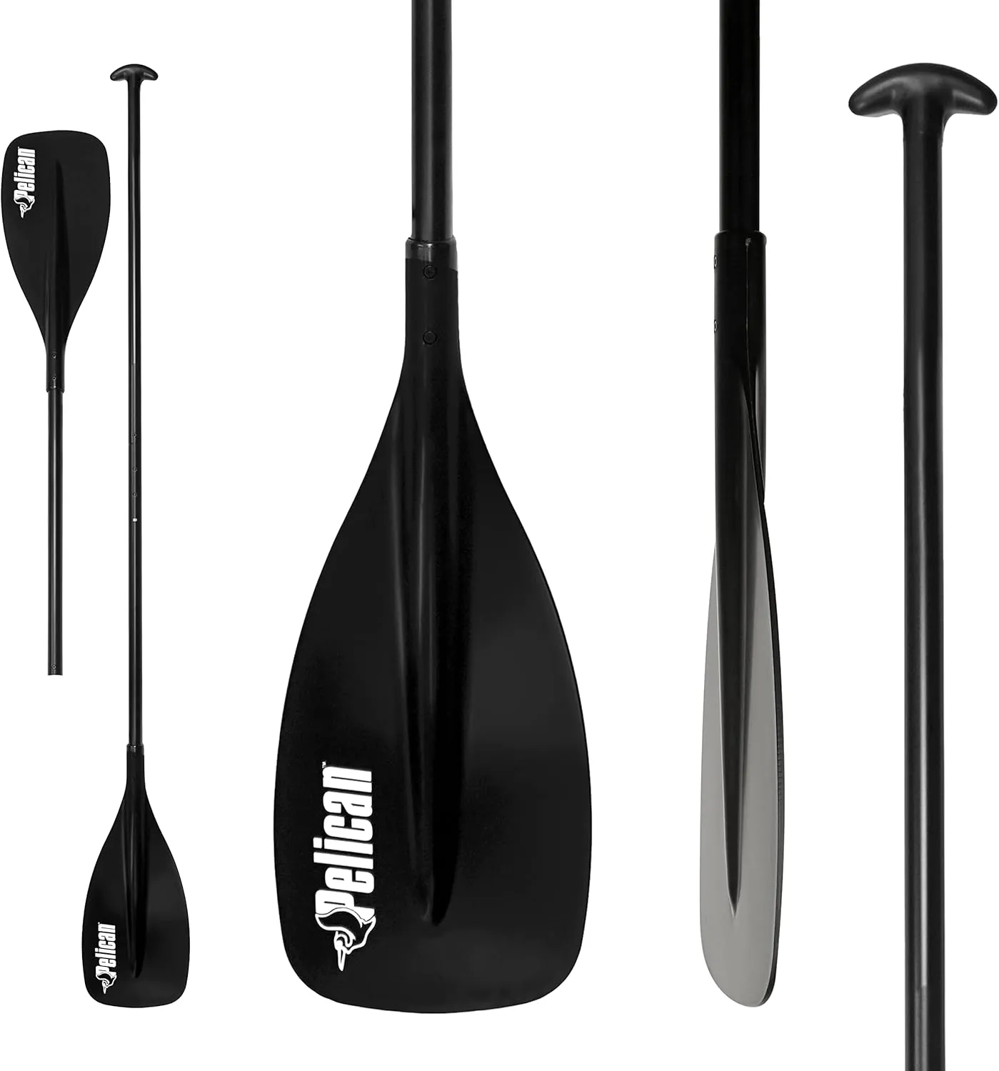 Pelican - Maelstorm Paddle 2 in 1 for Stand Up Paddle Board and Kayak - Convertible Paddle from 191 to 229 cm (75" - 90"),Black