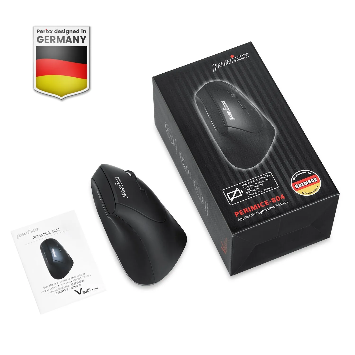 PERIMICE-804 Bluetooth Ergonomic Vertical Mouse
