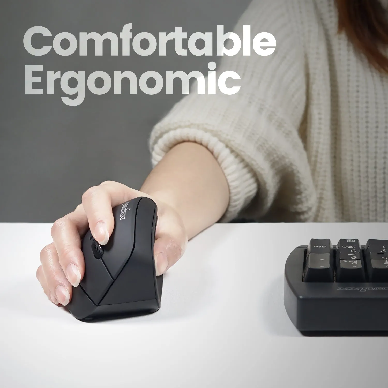 PERIMICE-804 Bluetooth Ergonomic Vertical Mouse