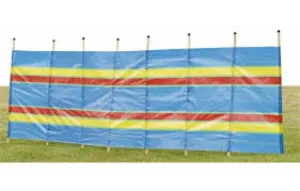 Quest 8 Pole Multicoloured Windbreak