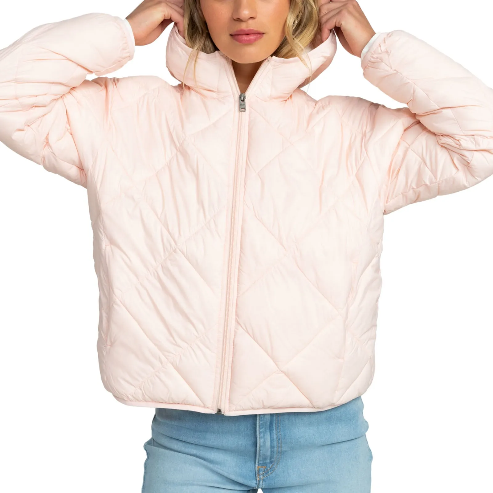 Roxy Womens Wind Swept Hooded Packable Padded Jacket