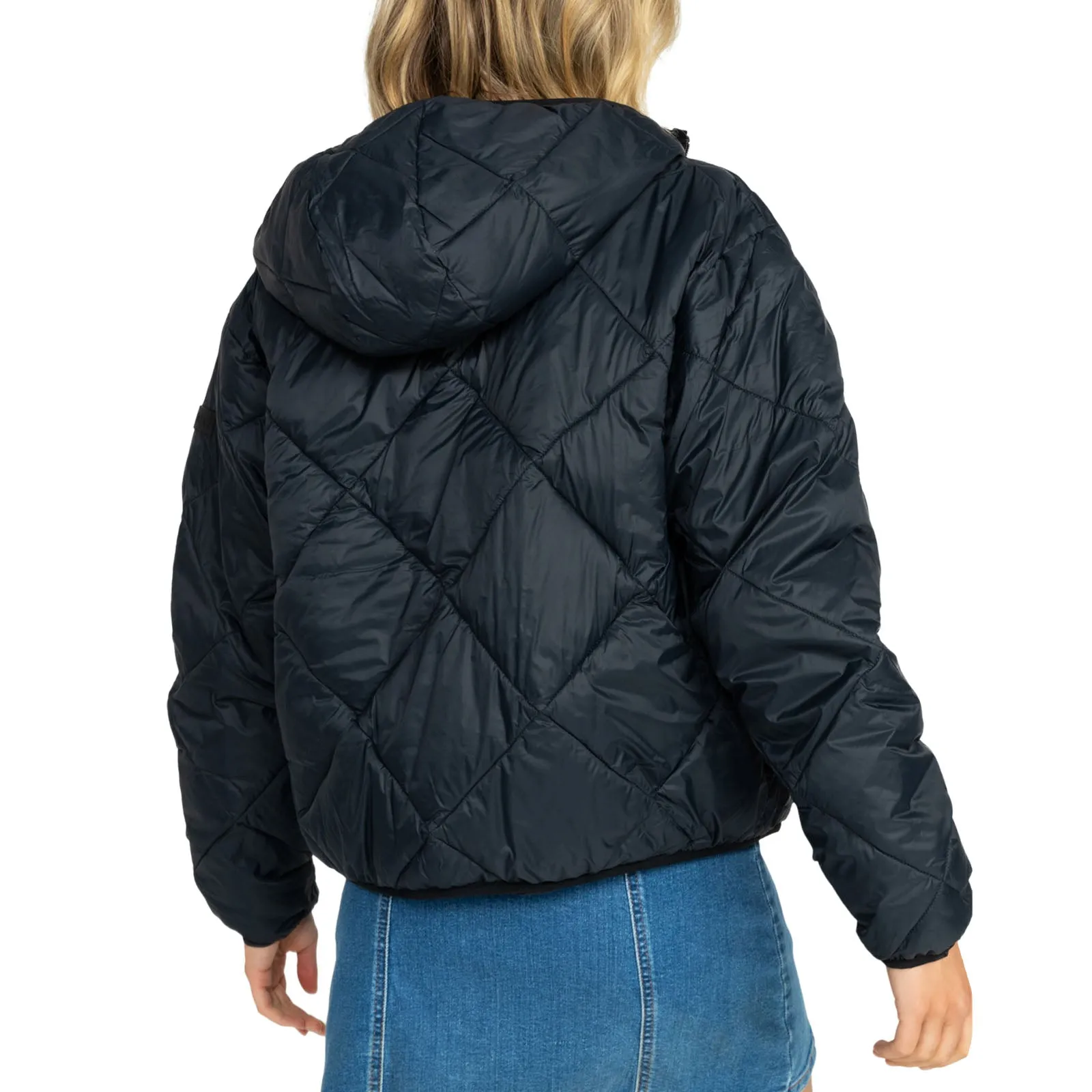 Roxy Womens Wind Swept Hooded Packable Padded Jacket