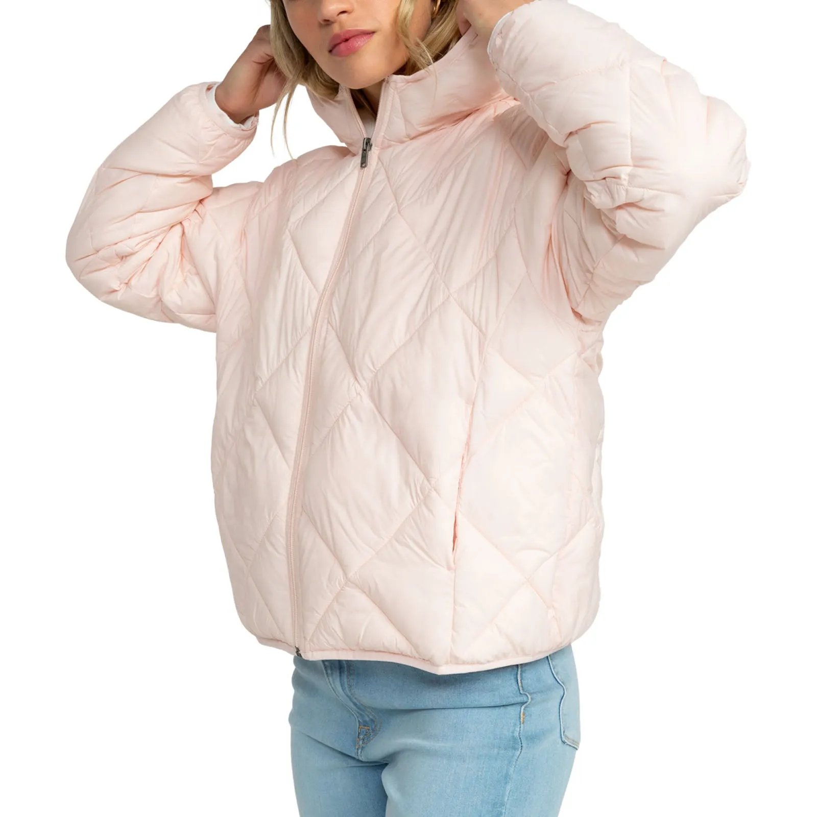 Roxy Womens Wind Swept Hooded Packable Padded Jacket