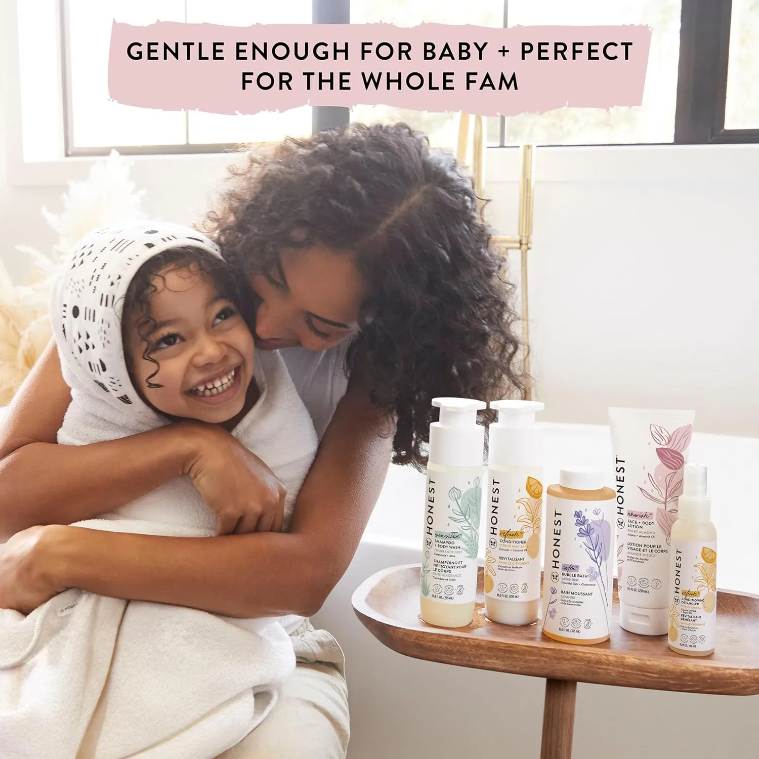 The Honest Company 2-in-1 Cleansing Shampoo   Body Wash for Sensitive Skin | Gentle for Baby | Naturally Derived, Tear-free, Hypoallergenic | Fragrance Free, 10 fl oz