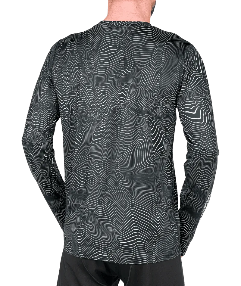 VOLCOM V-Science Crew Base Layer Top Black Print
