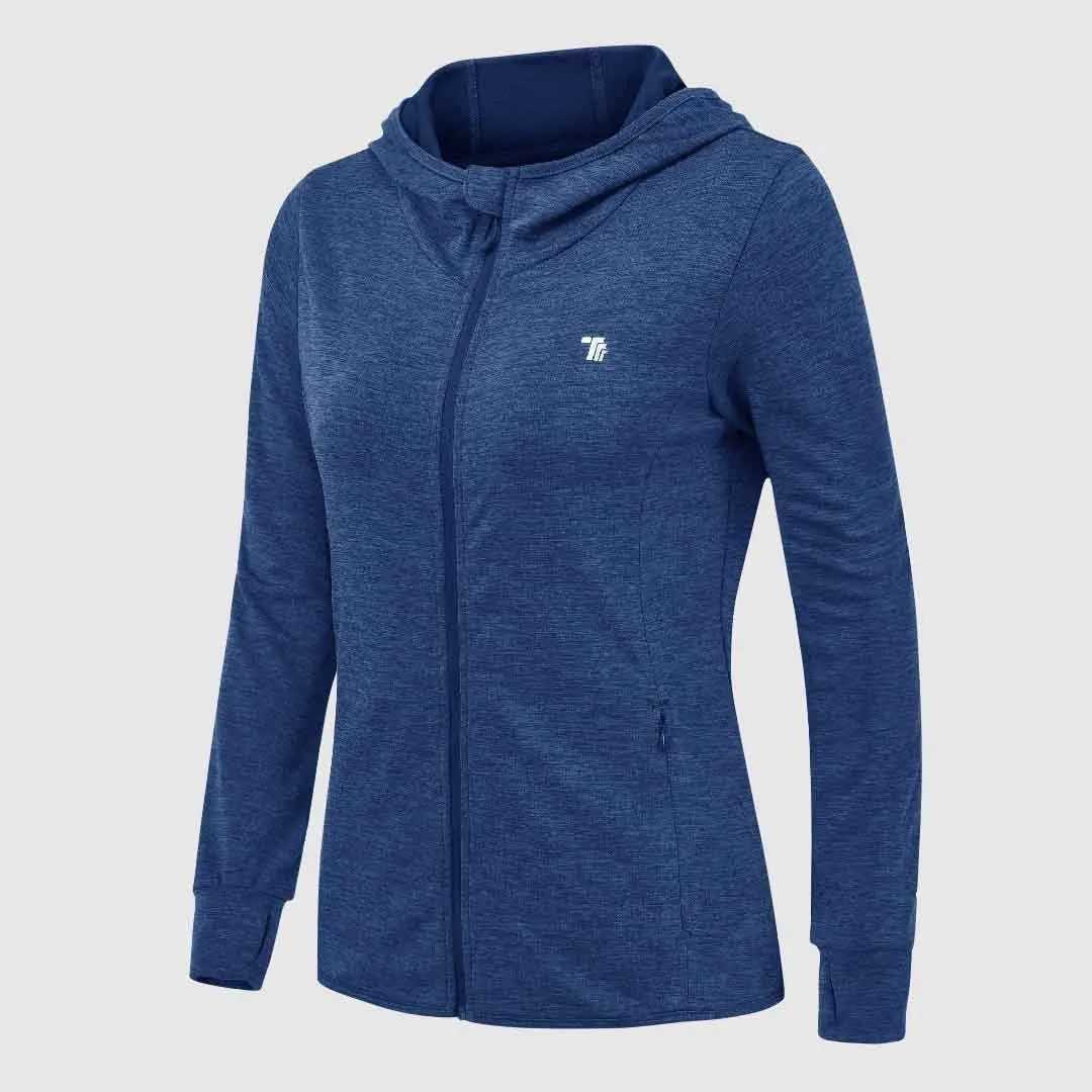 Women's UPF 50  Full Zip Long Sleeve Shirts