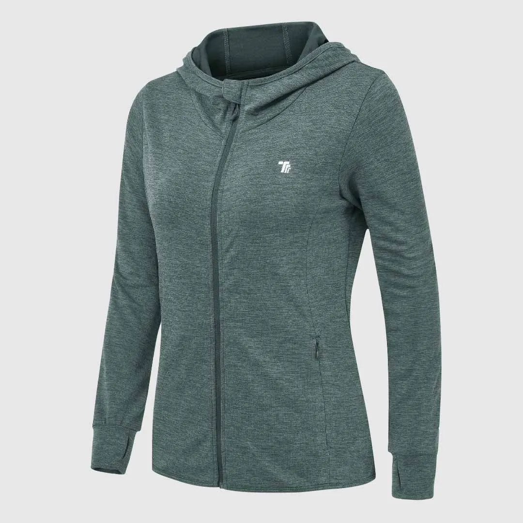 Women's UPF 50  Full Zip Long Sleeve Shirts