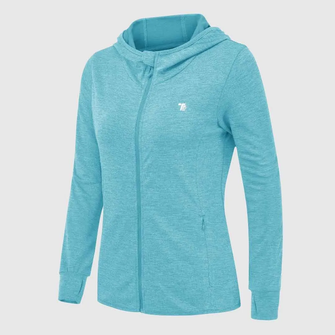 Women's UPF 50  Full Zip Long Sleeve Shirts