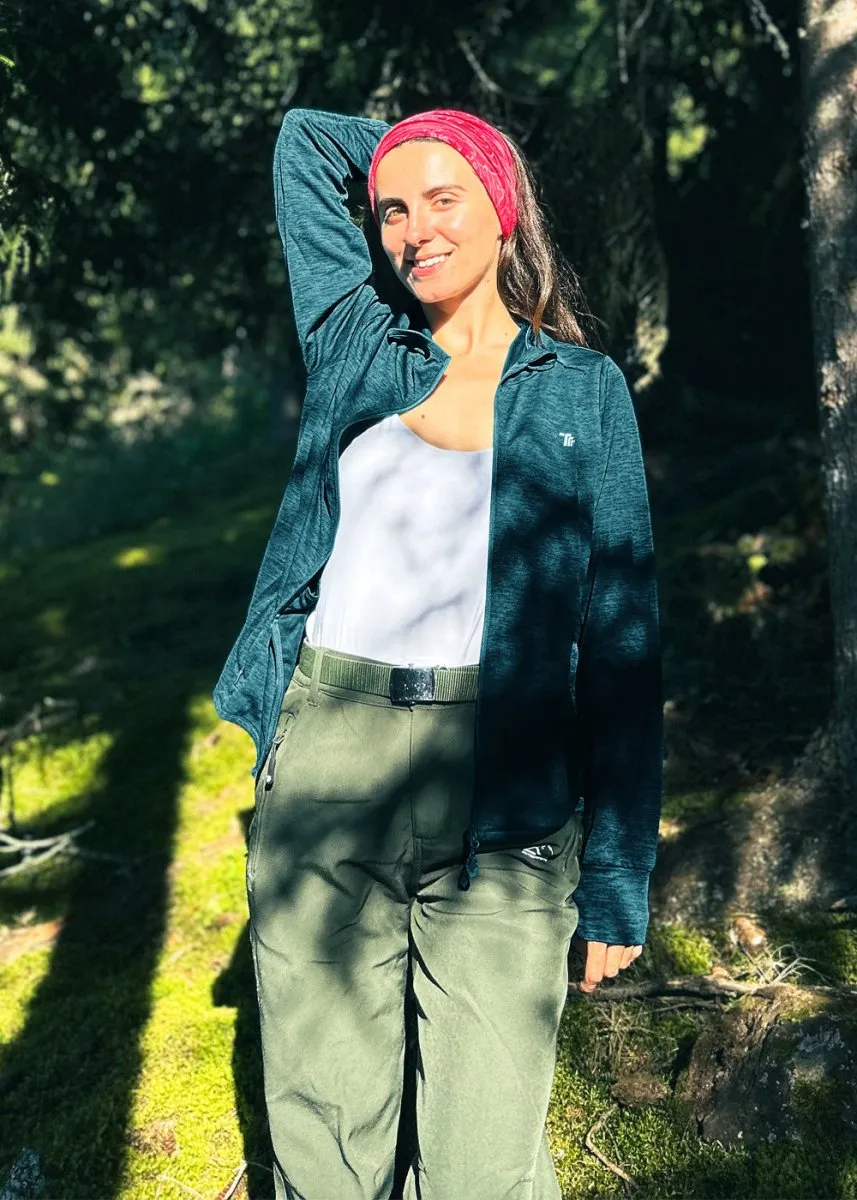 Women's UPF 50  Full Zip Long Sleeve Shirts