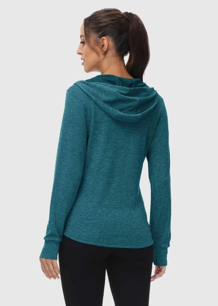 Women's UPF 50  Full Zip Long Sleeve Shirts