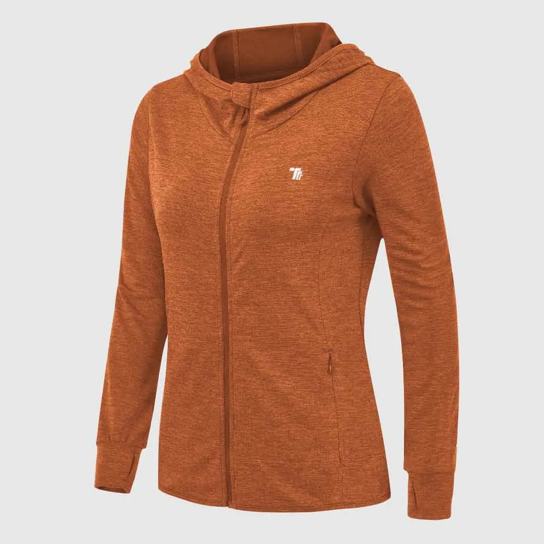 Women's UPF 50  Full Zip Long Sleeve Shirts